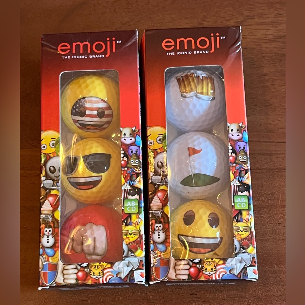 Emoji Golf Balls The Offical Brand 6 NEW Balls including patriotic beer fist
